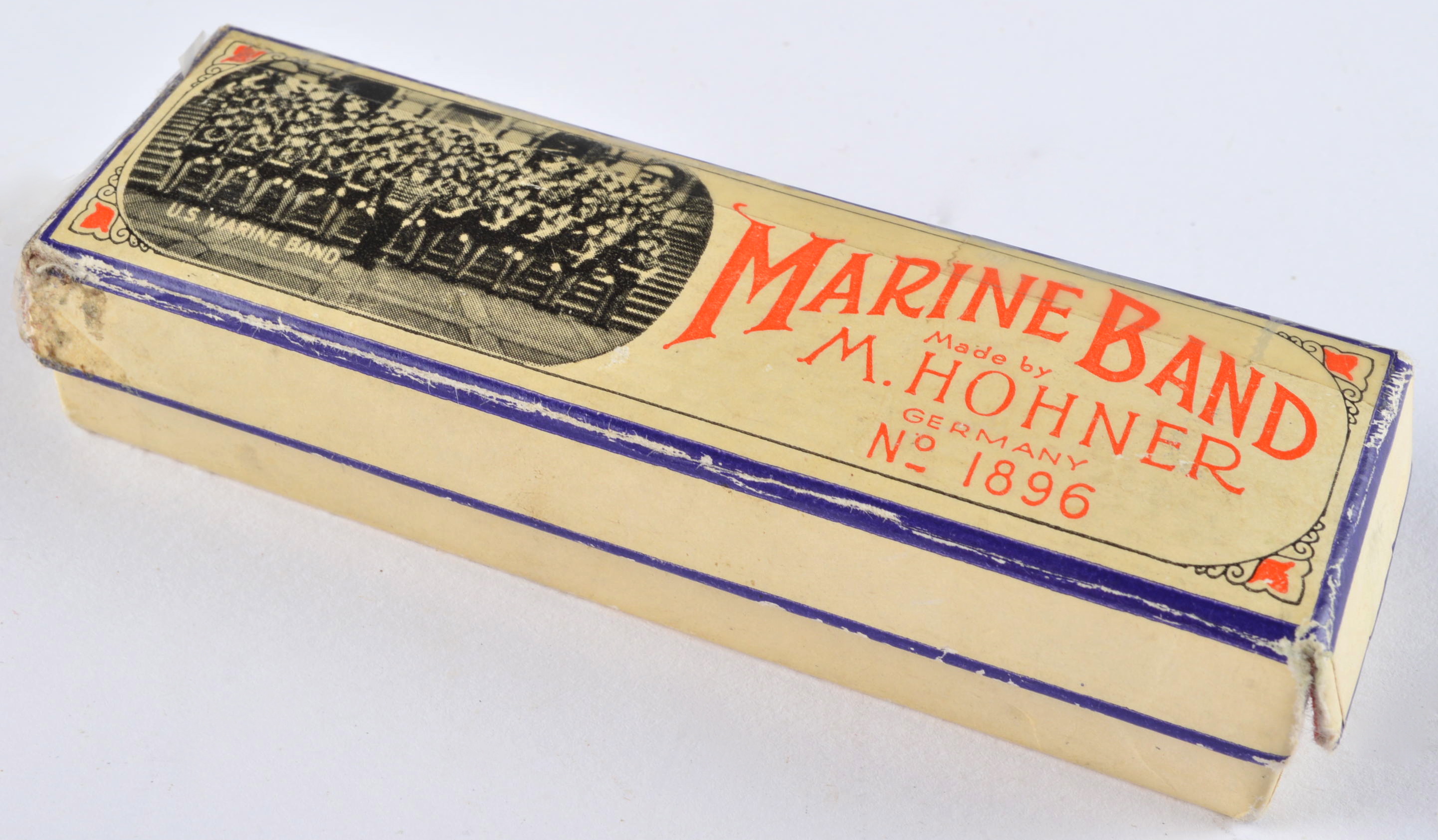 Vintage M. Hoehner Marine Band B Key Harmonica