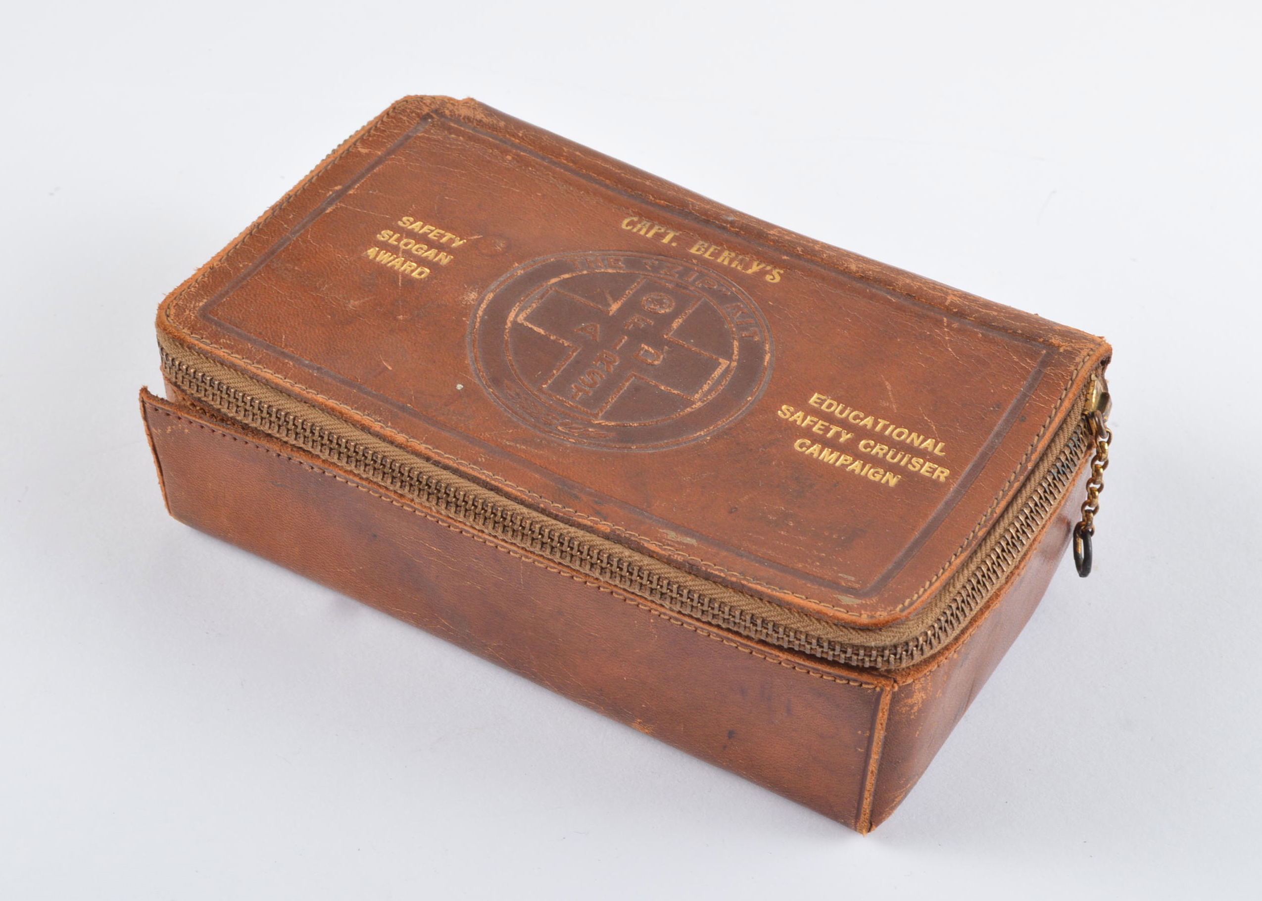 Vintage "Zip" Kit Leather First Aid Kit