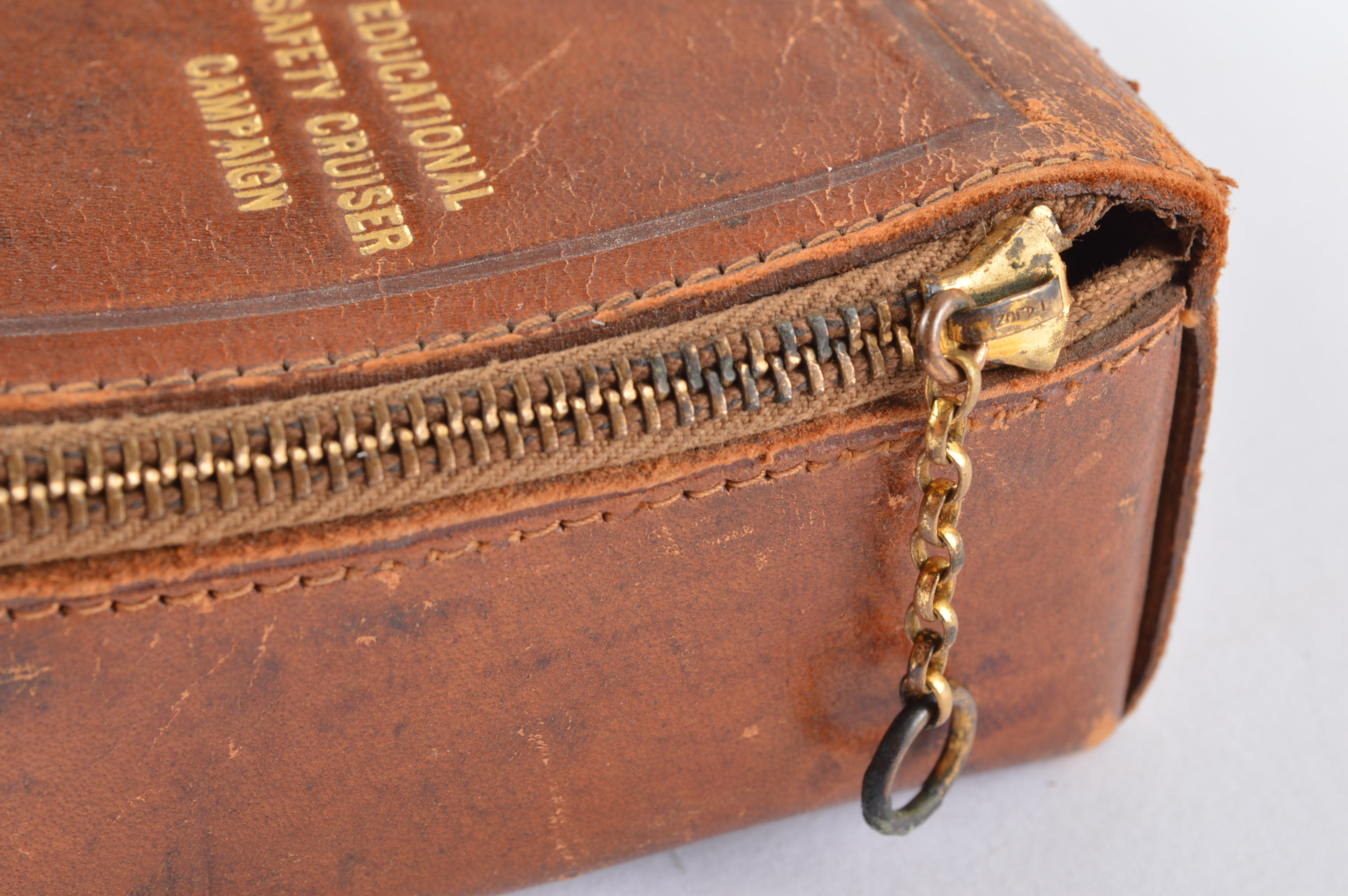 Vintage "Zip" Kit Leather First Aid Kit