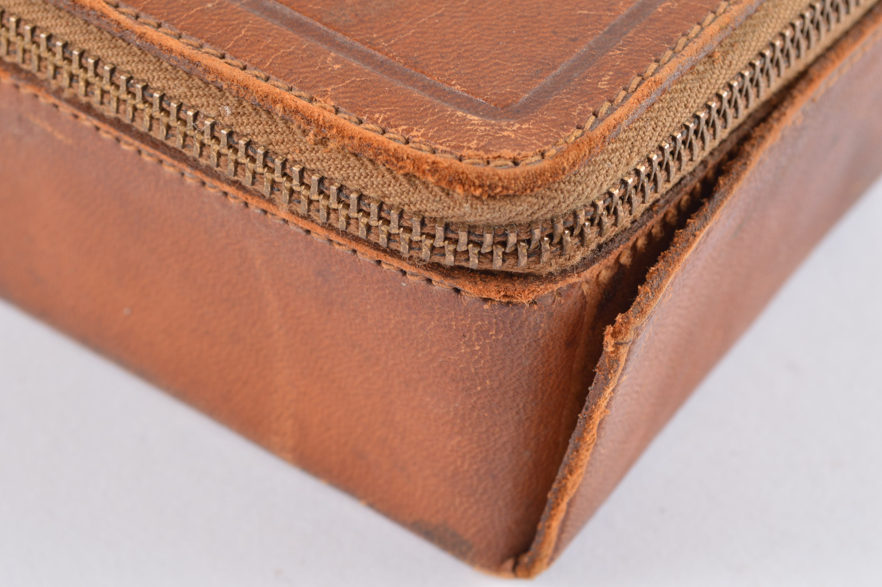 Vintage "Zip" Kit Leather First Aid Kit