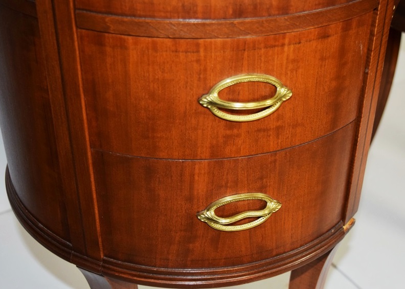 Vintage 1930s Kidney Shaped Desk Made by "Imperial Furniture Co"