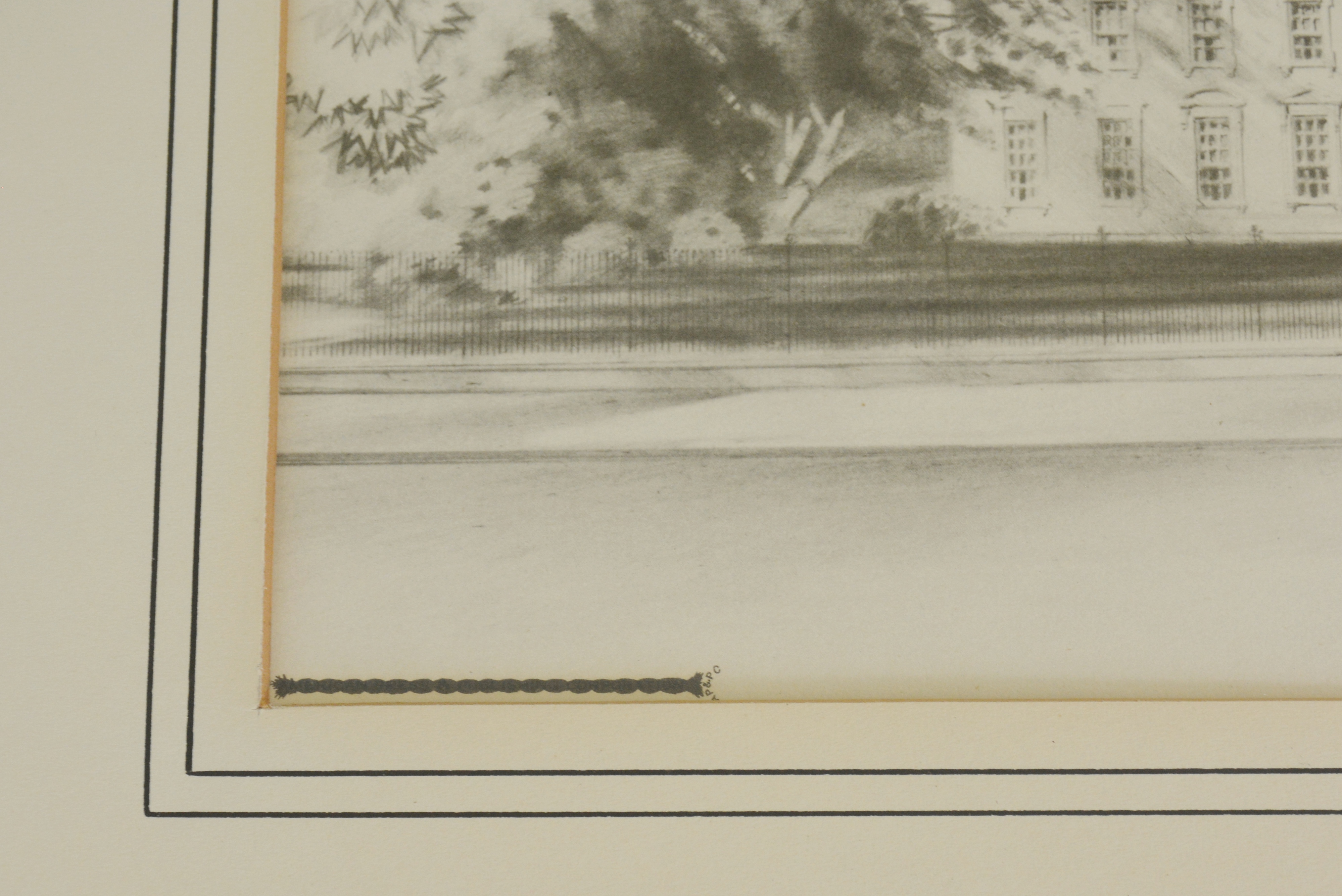 Ernest L Daly "White House" Print