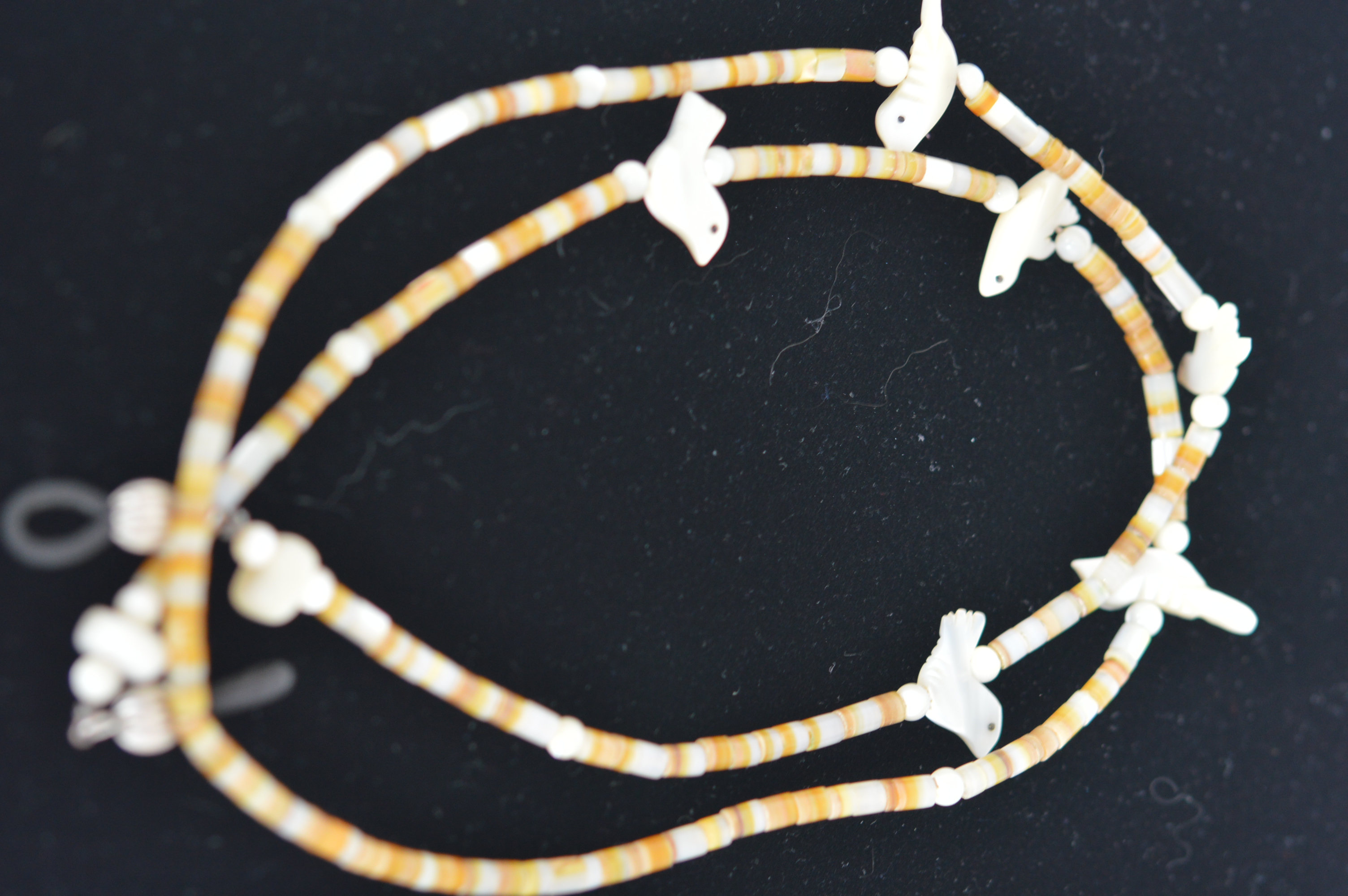 Heishi Beads and Mother of Pearl Birds