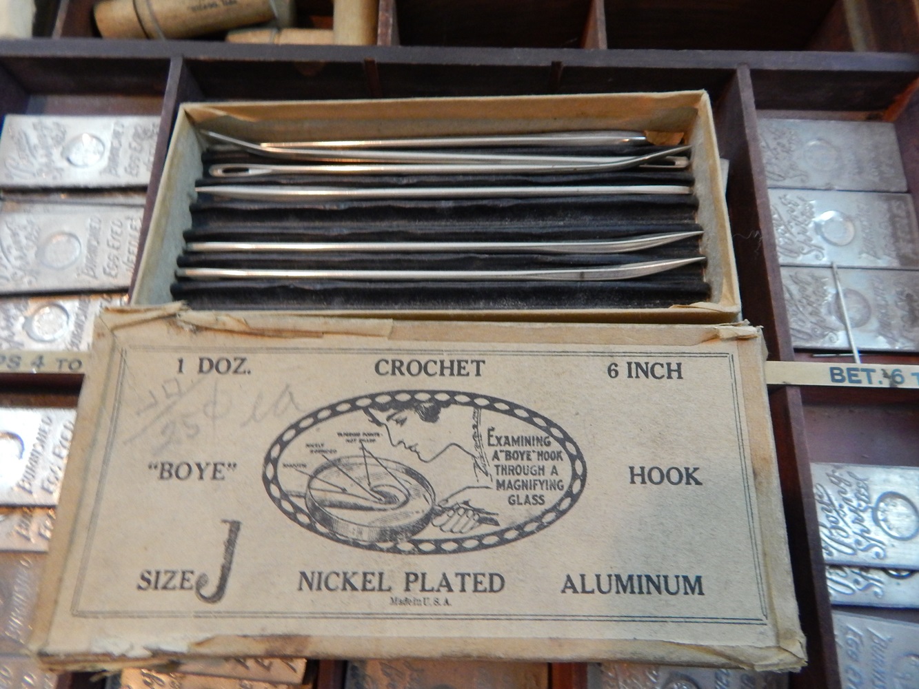 Antique Store Needle Display and Dispenser