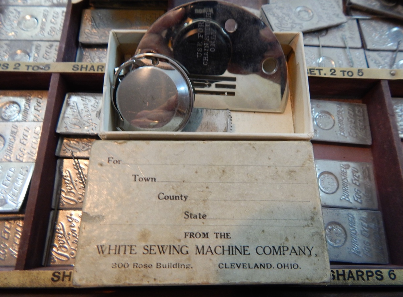 Antique Store Needle Display and Dispenser