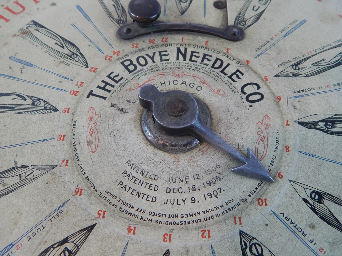 Antique Store Needle Display and Dispenser