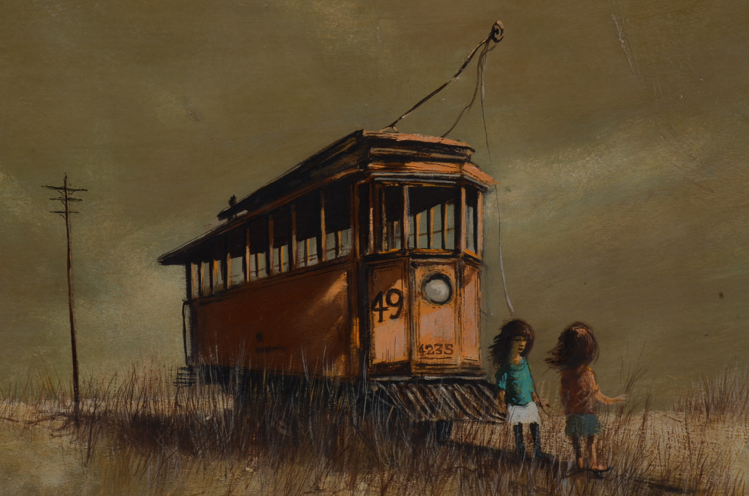 Original Robert Fabe Acrylic on Canvas Painting