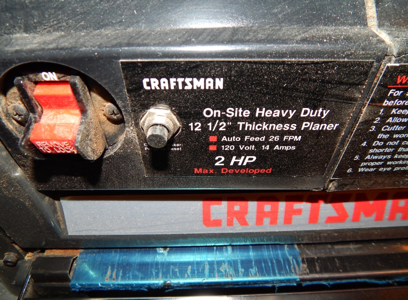 Craftsman Planer