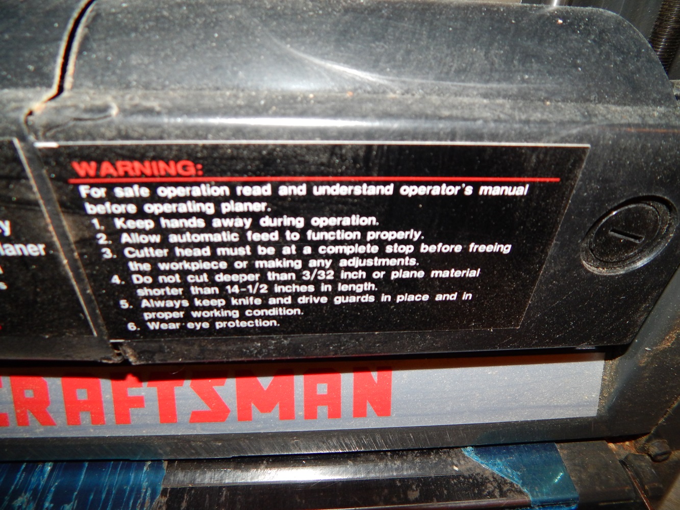 Craftsman Planer
