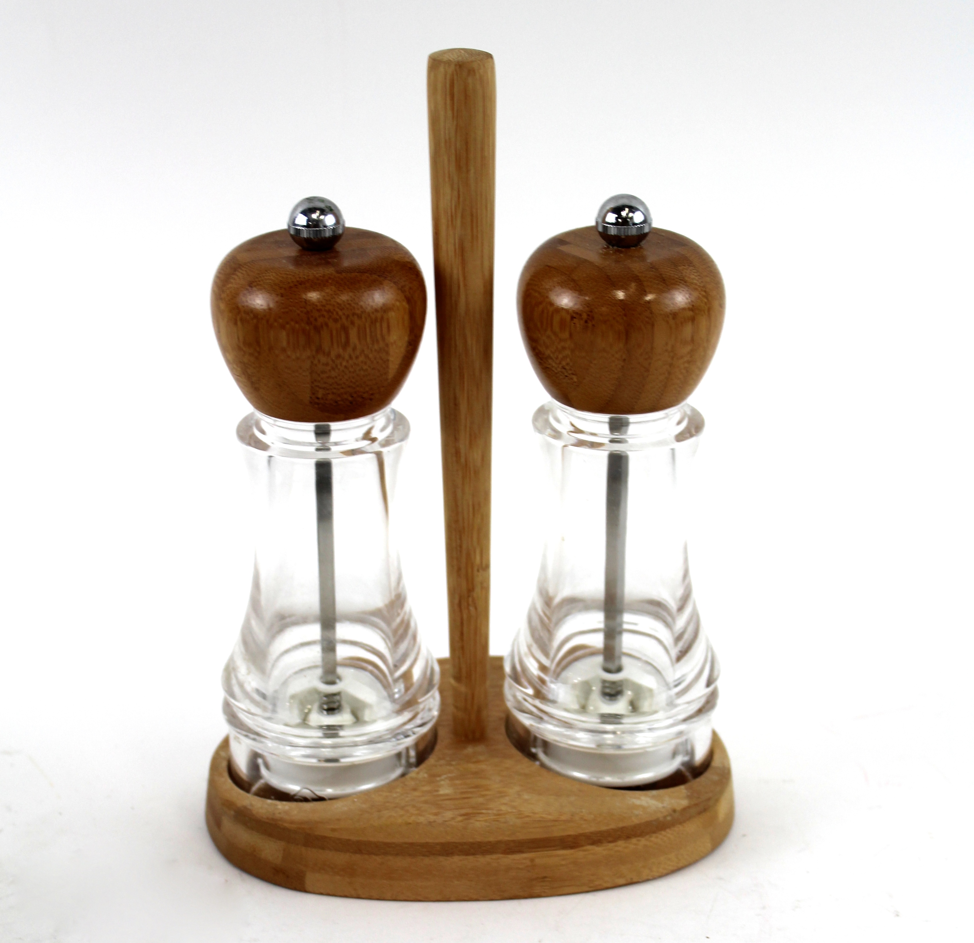 Salt and Pepper Shakers with Stand and Three Vintage Bread Pans