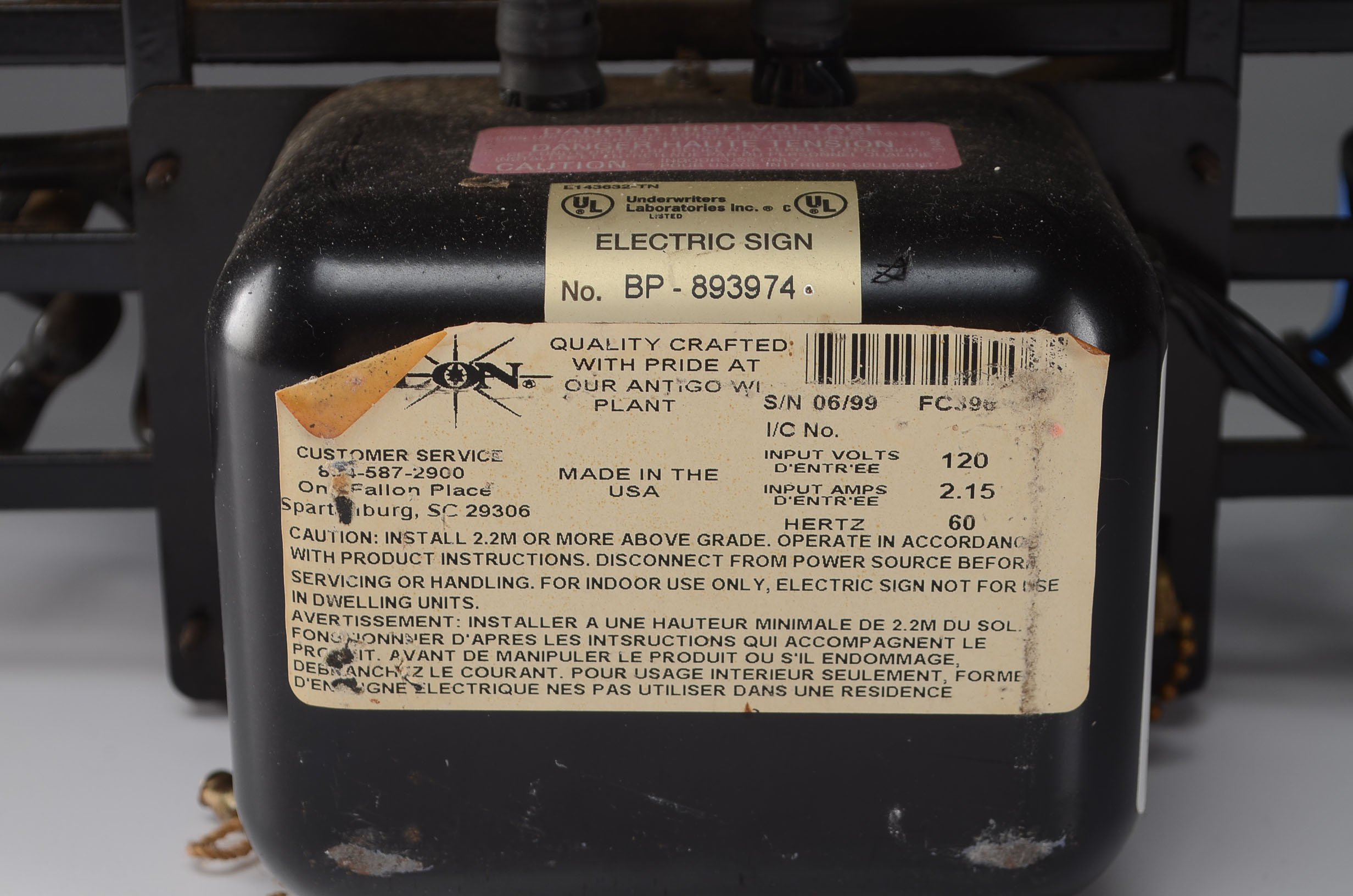 Foster's Beer Neon Sign