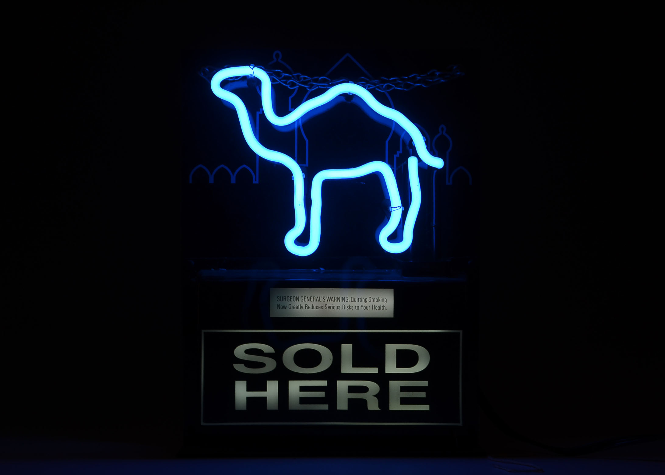 A Camel Cigarette Neon Sign