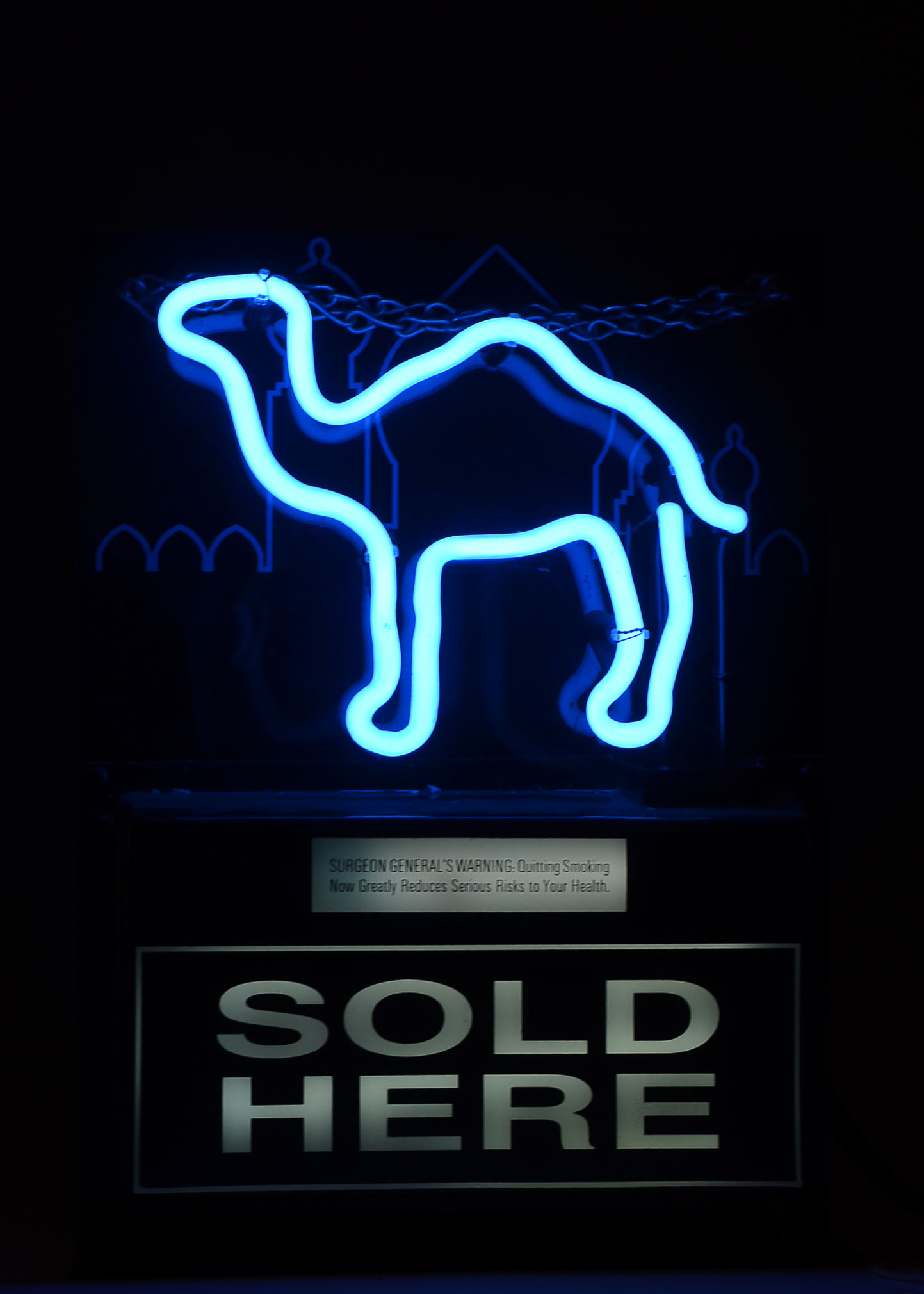 A Camel Cigarette Neon Sign