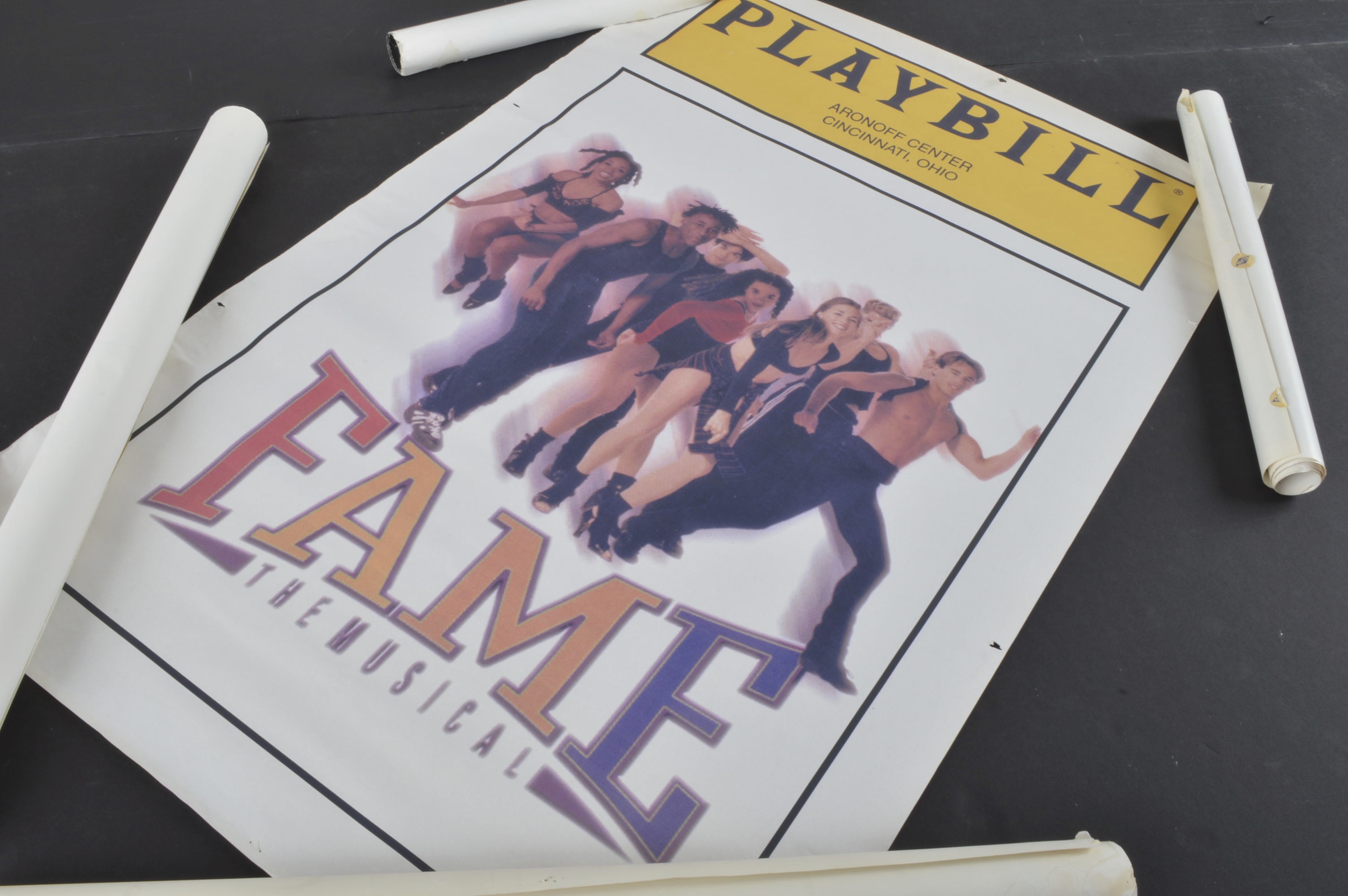 Collection of Musical Playbill Posters Include Annie and Fame