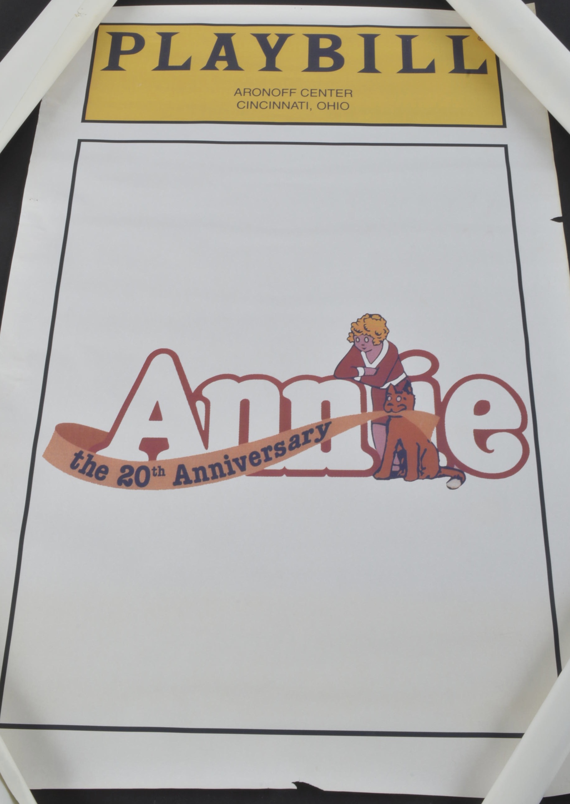 Collection of Musical Playbill Posters Include Annie and Fame
