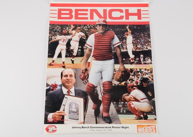 Commemorative Johnny Bench Poster