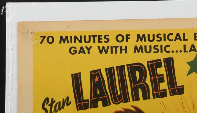 Vintage Reprint Laurel and Hardy Movie Poster