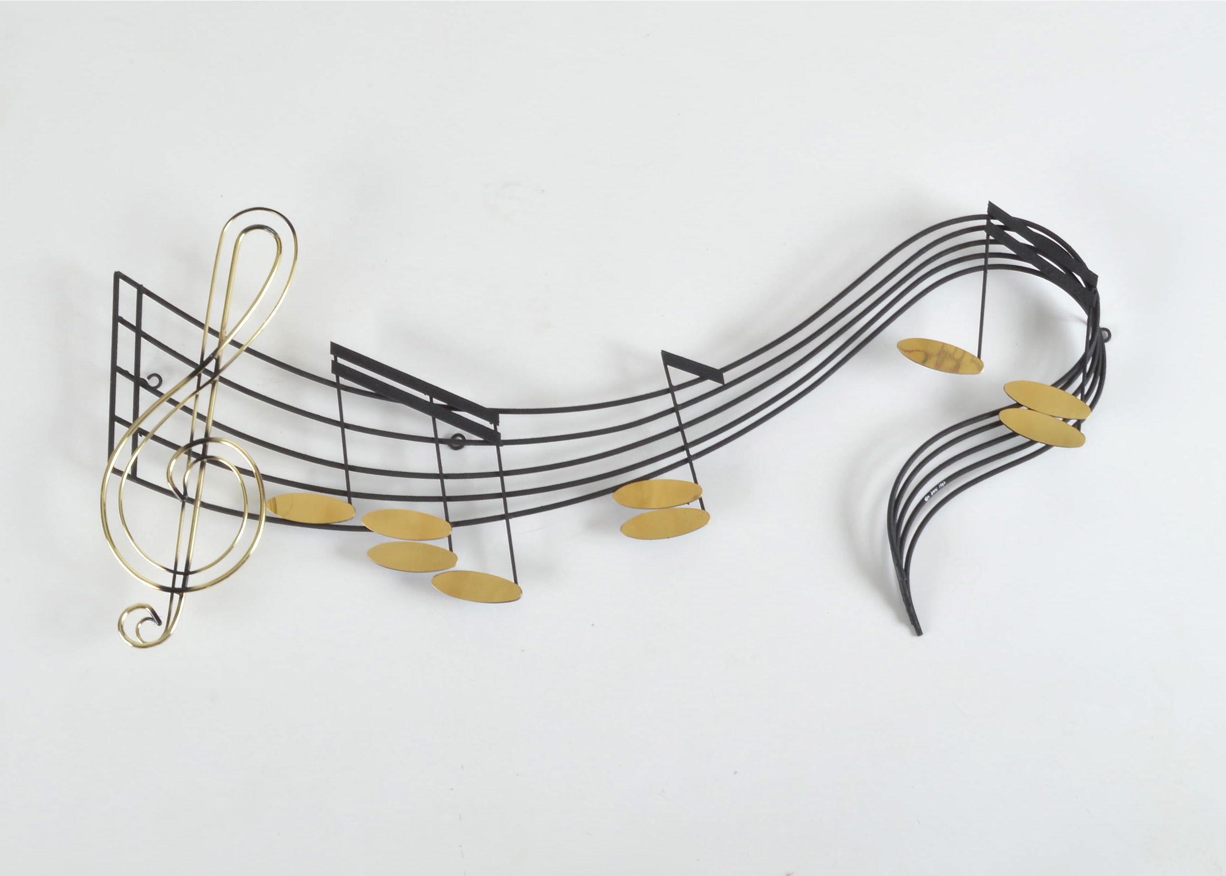  Signed Curtis Jere Metal Wall Sculpture