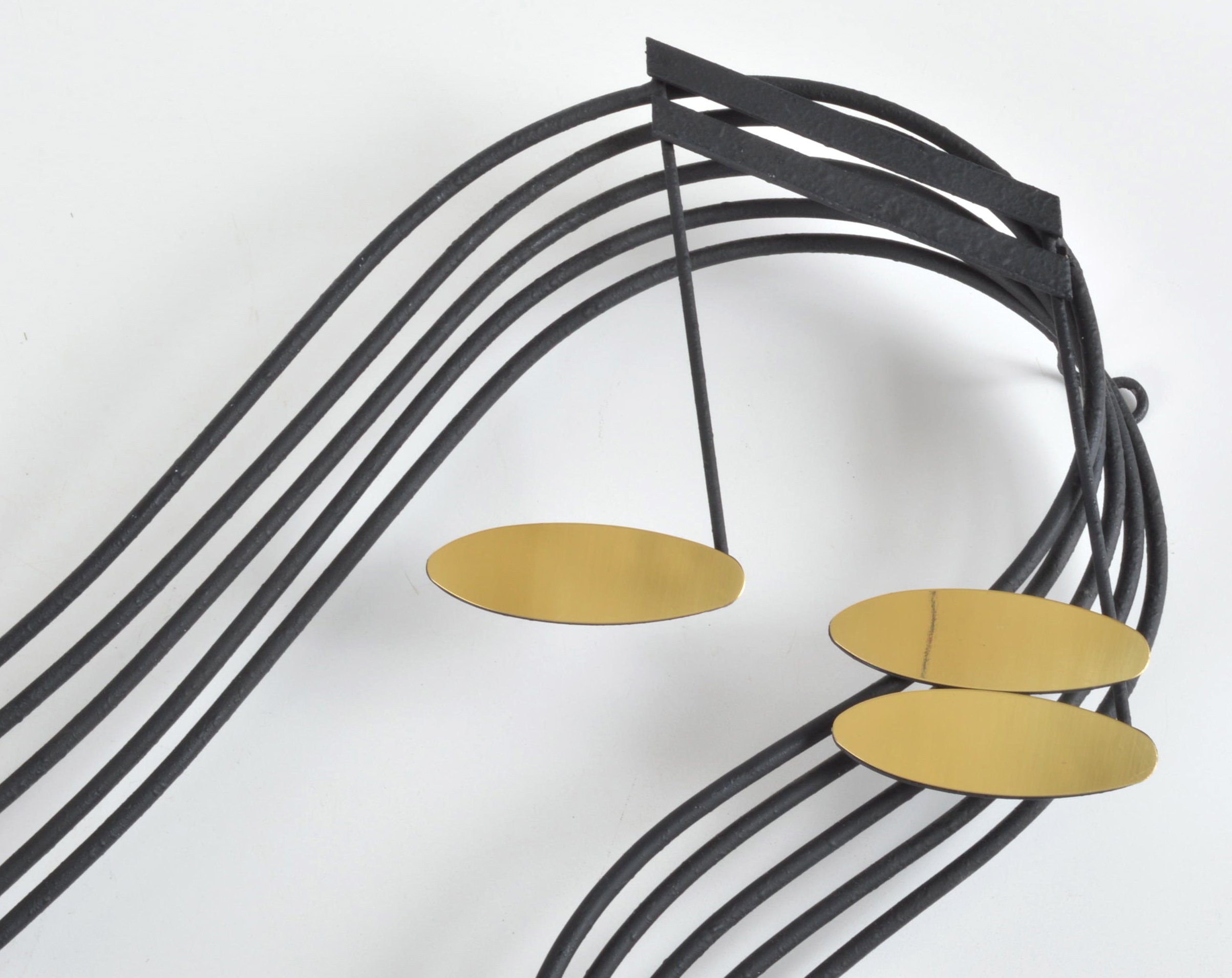  Signed Curtis Jere Metal Wall Sculpture