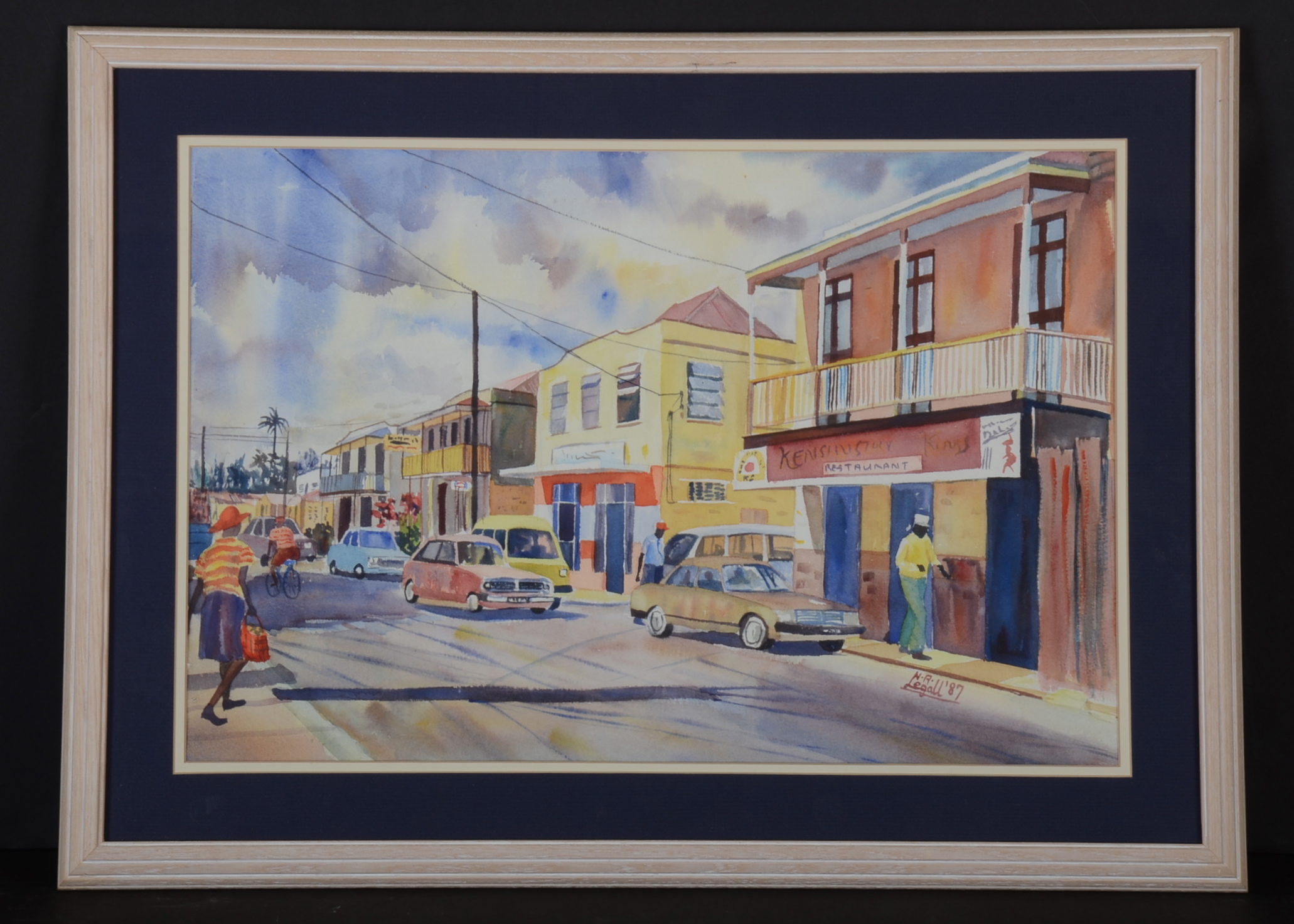 Original Neville Legall Watercolor on Paper Painting
