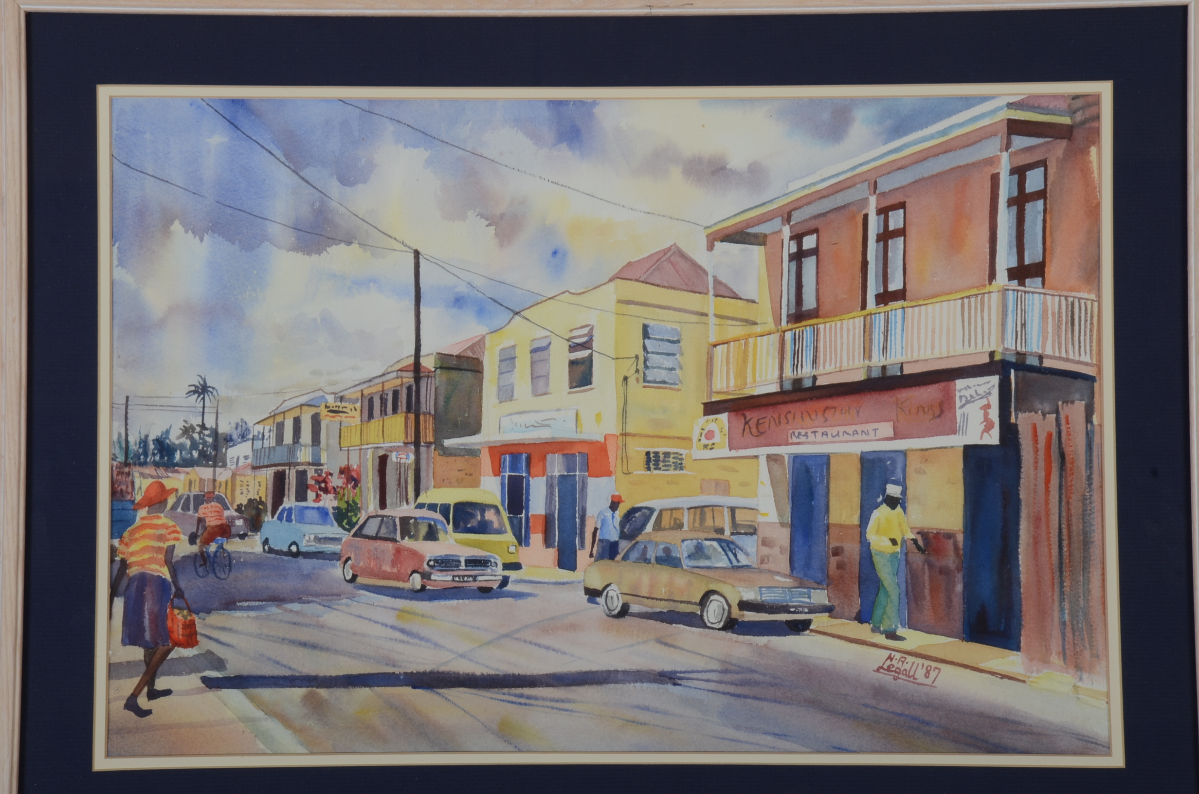 Original Neville Legall Watercolor on Paper Painting