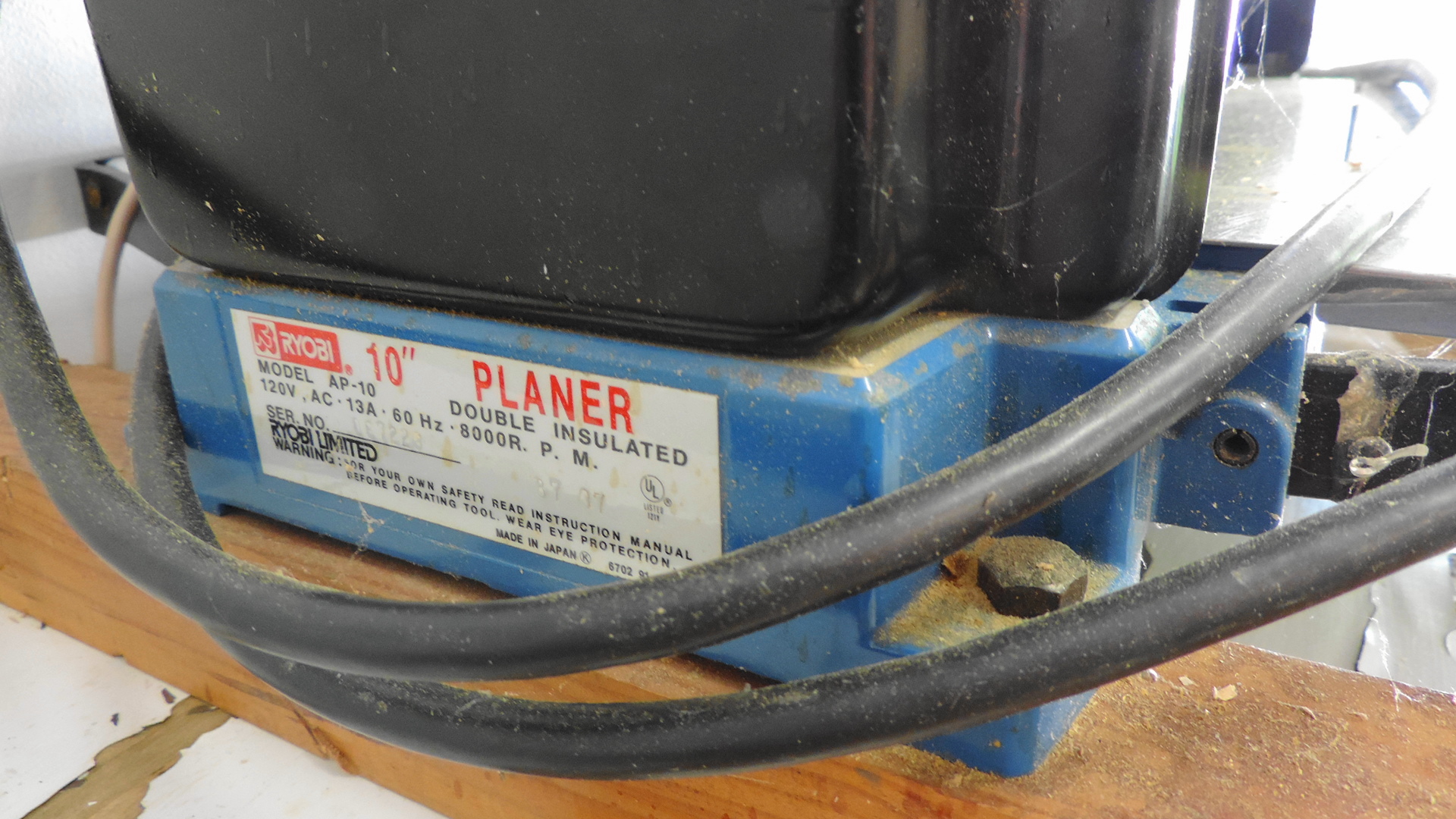 Ryobi 10" Surface Planer