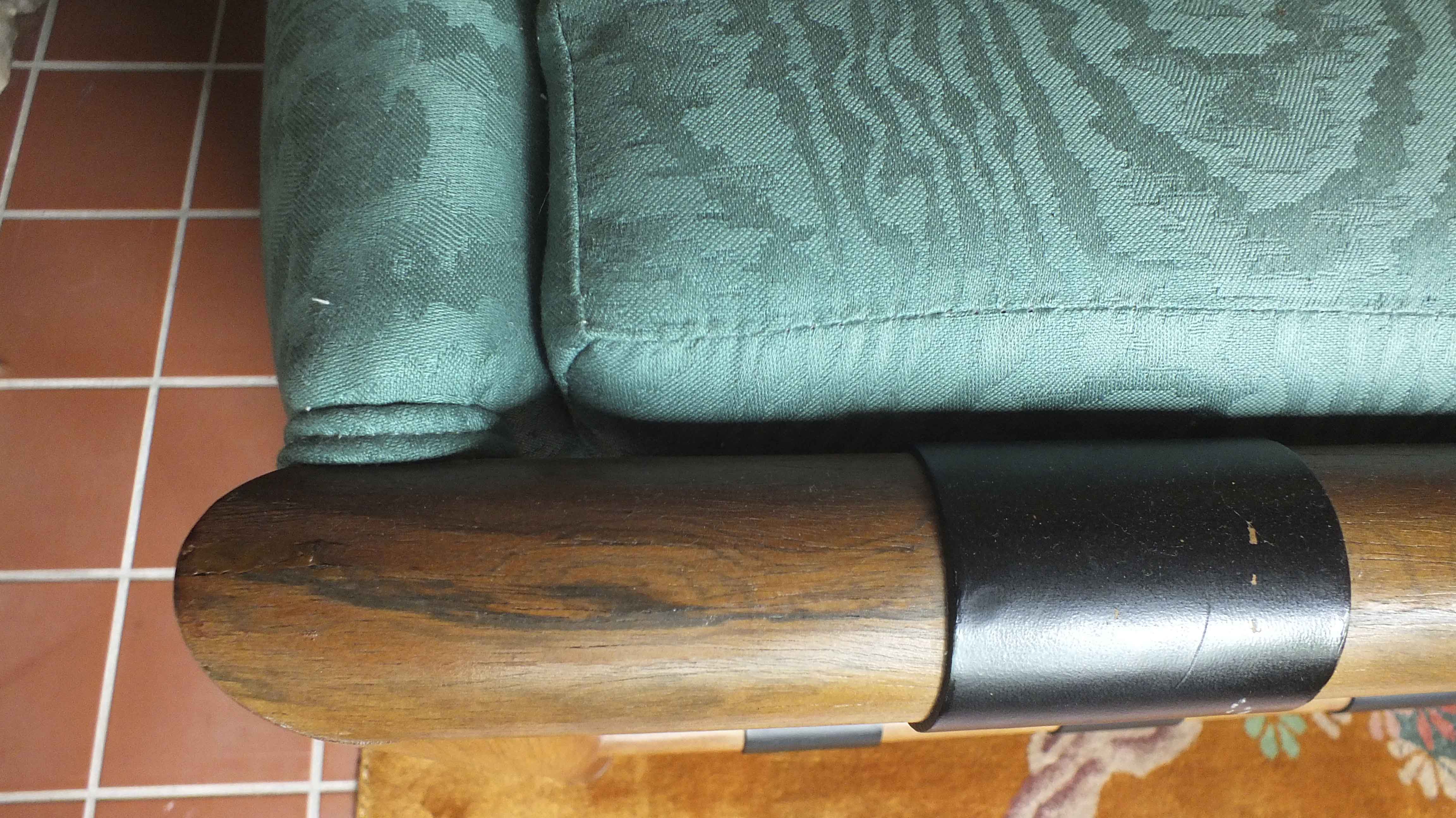 Mid Century Modern Wood Frame Sofa