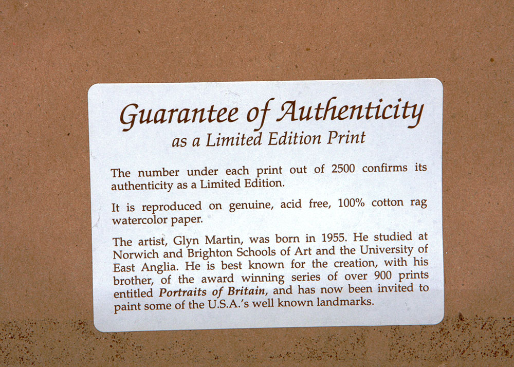 Collection of Limited Edition Signed Prints by Glyn Martin