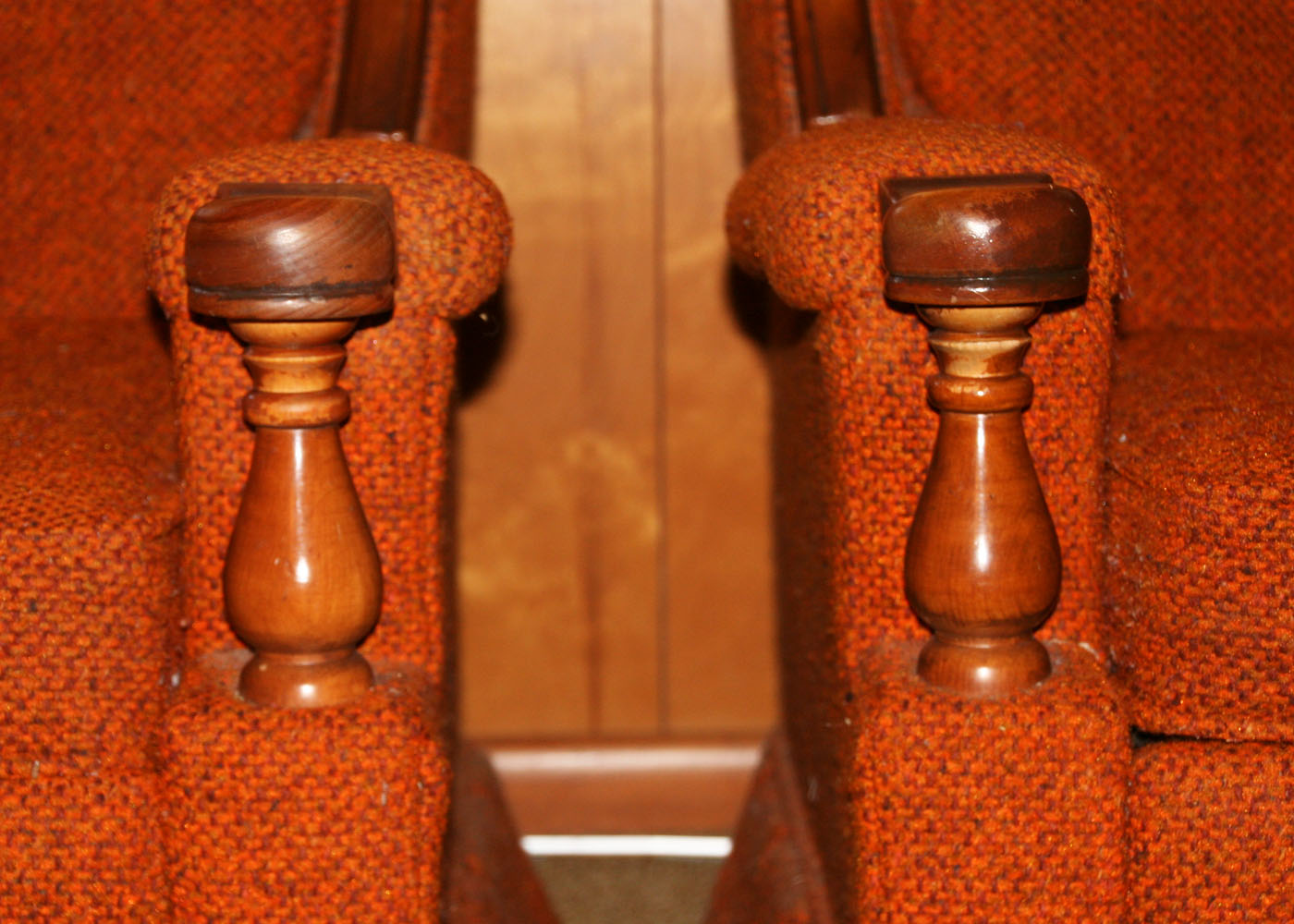 Pair of Vintage 1970s Orange Armchairs