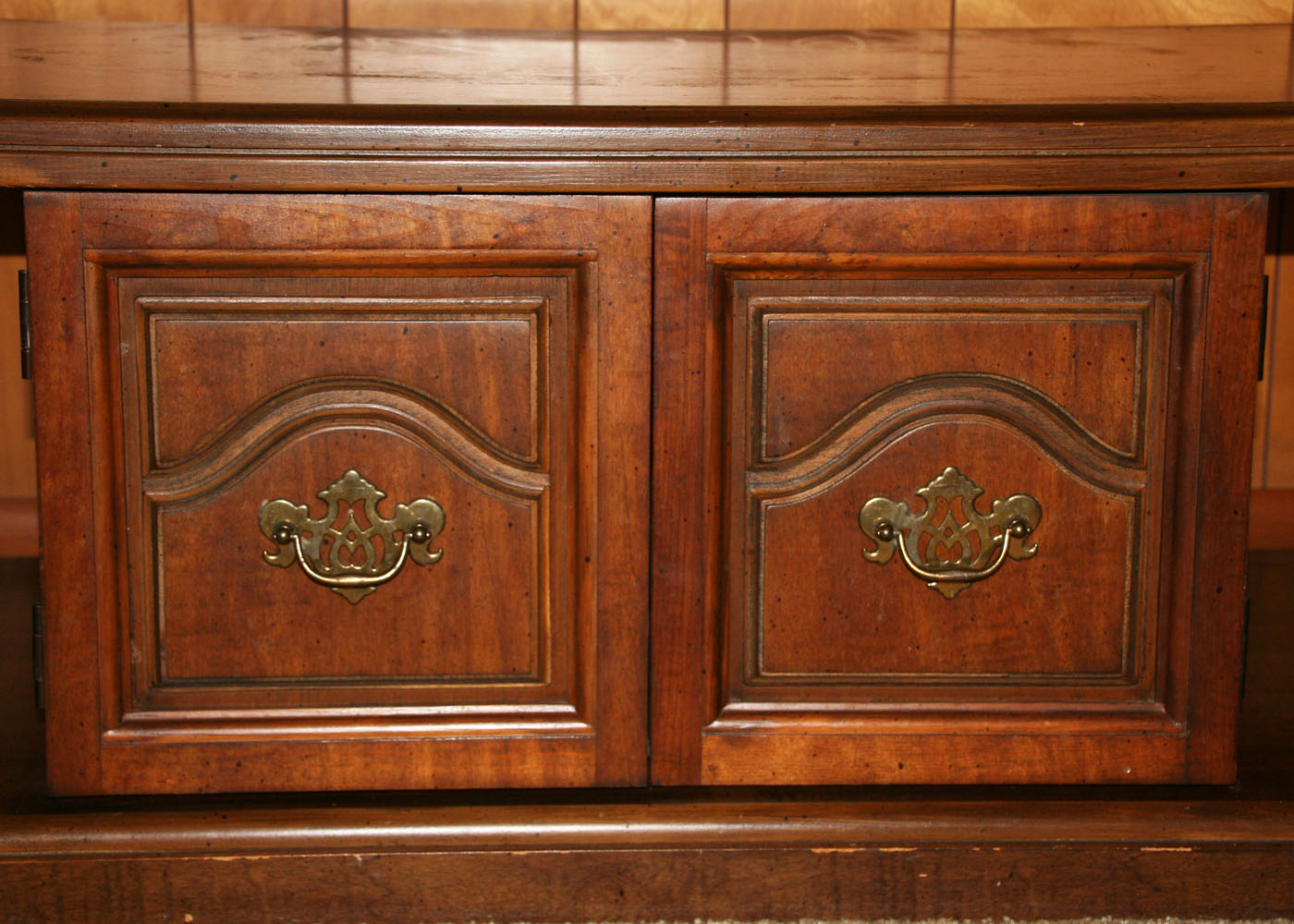 Vintage 1970s Hardwood Table 