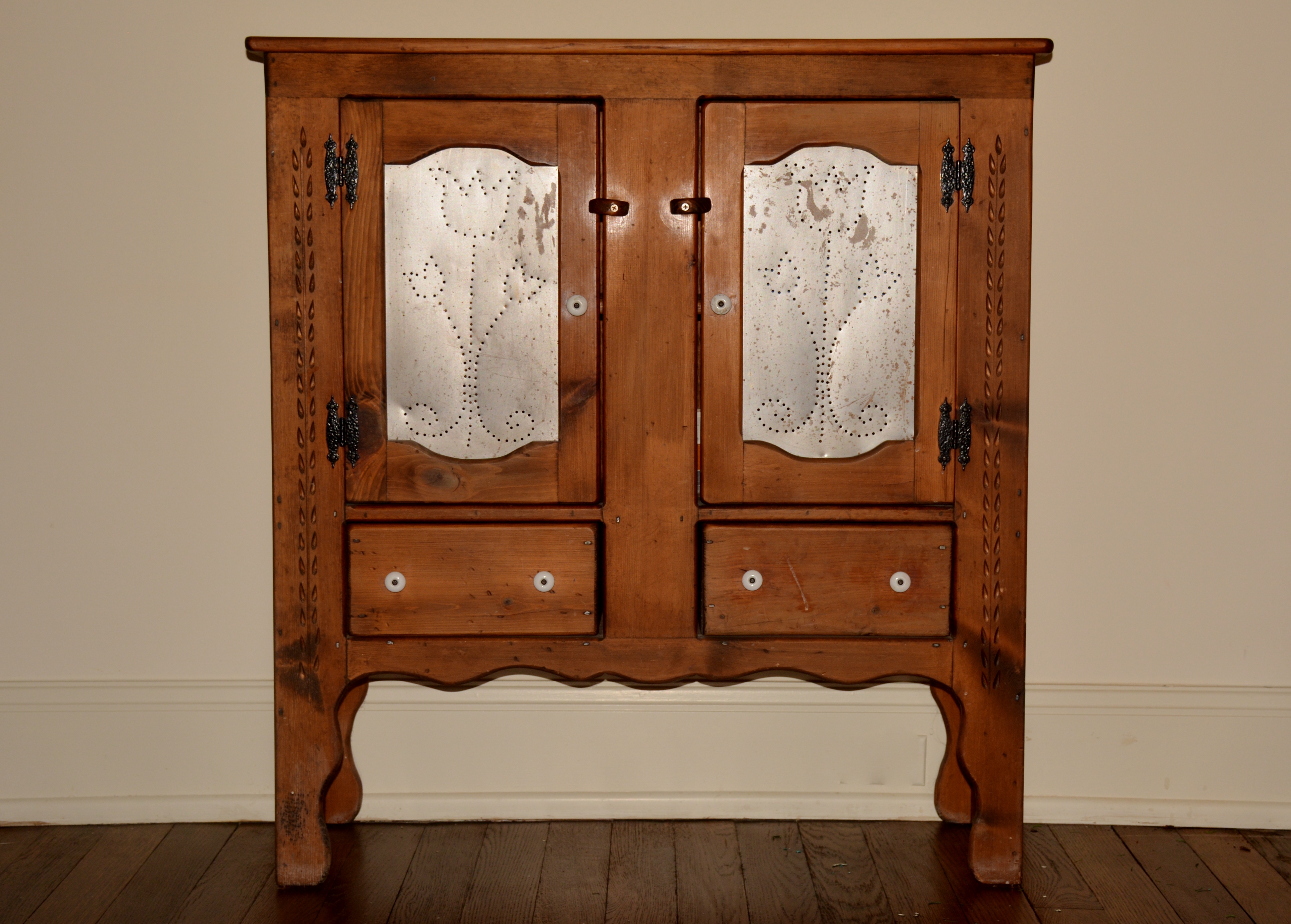 Pie Safe with Perforated Tin Doors 