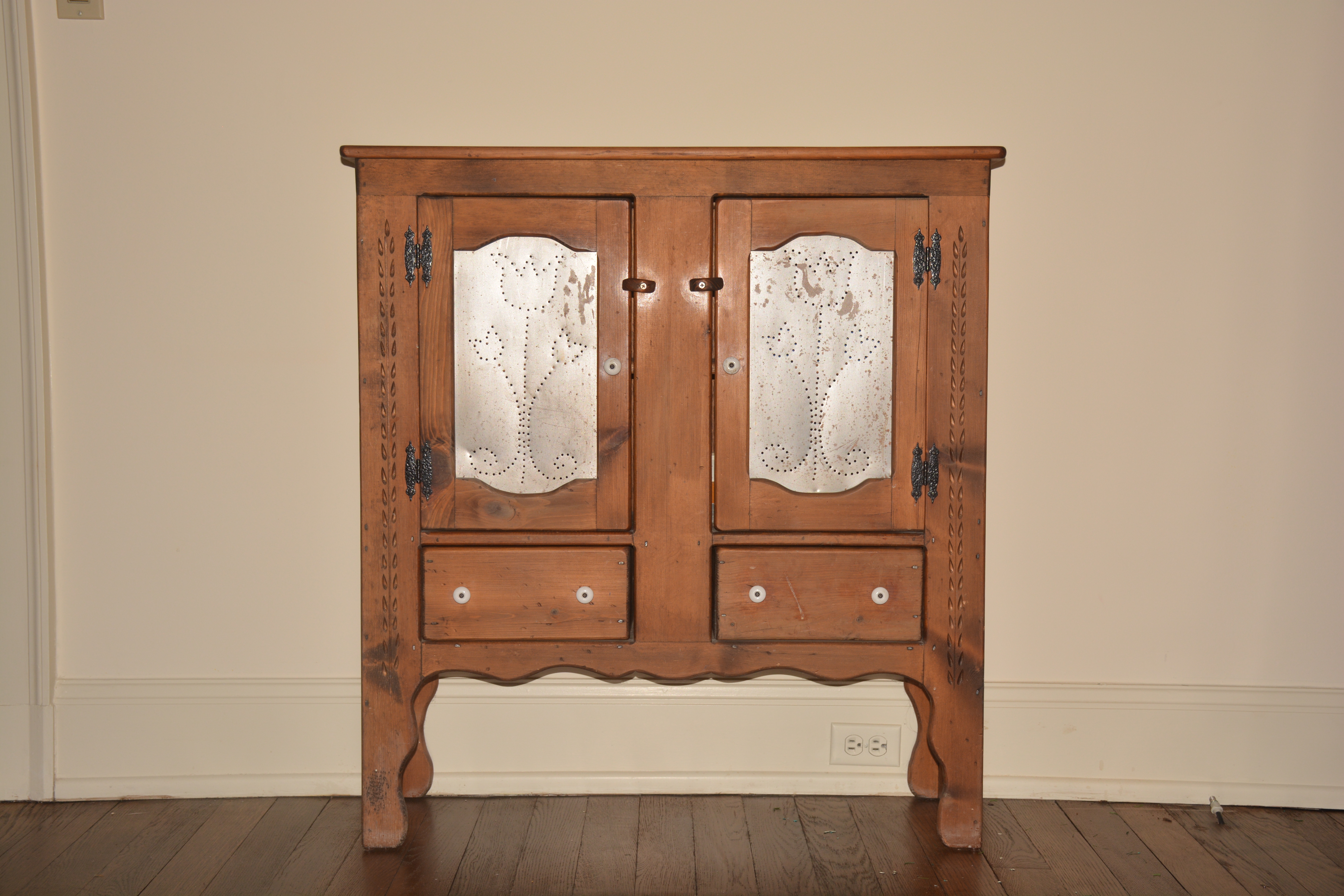 Pie Safe with Perforated Tin Doors 