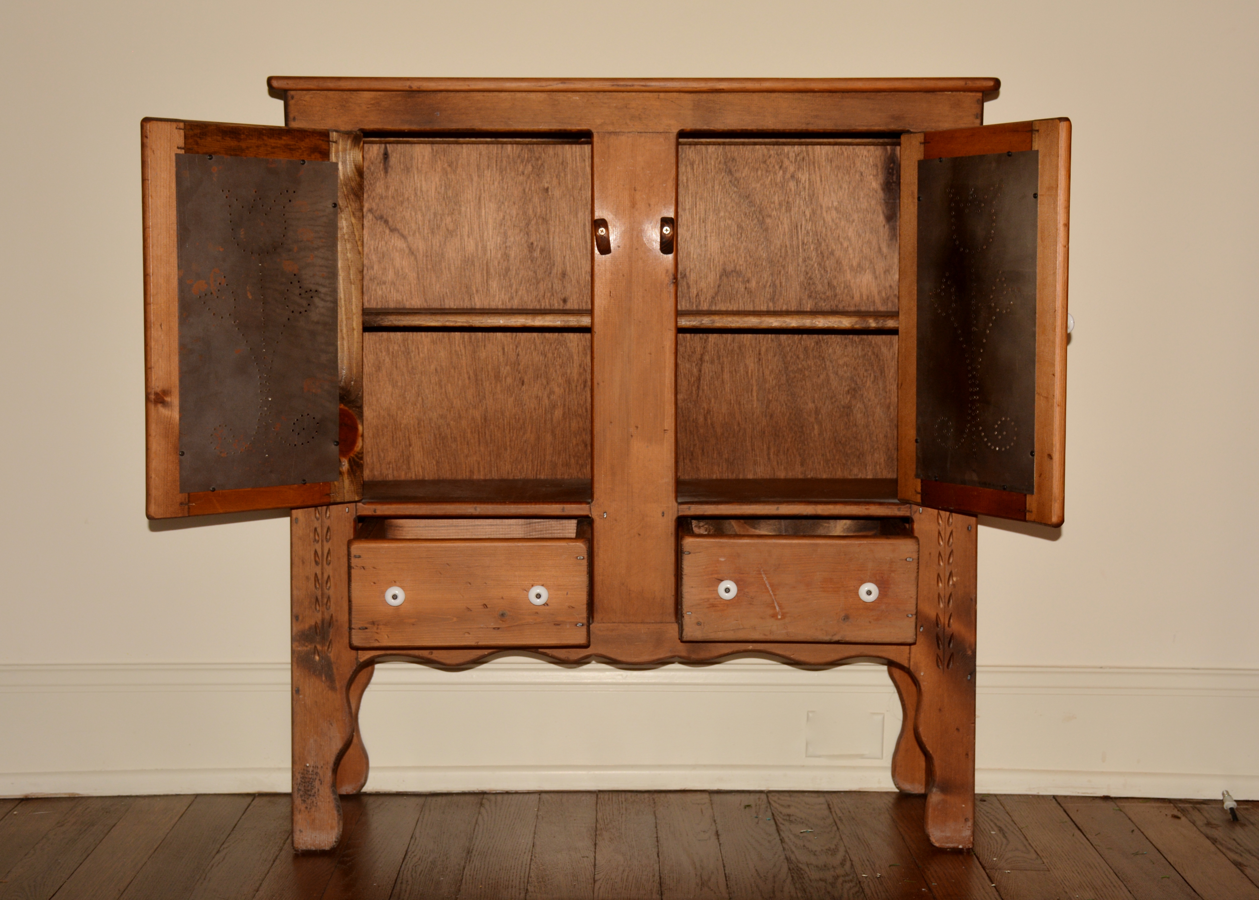 Pie Safe with Perforated Tin Doors 