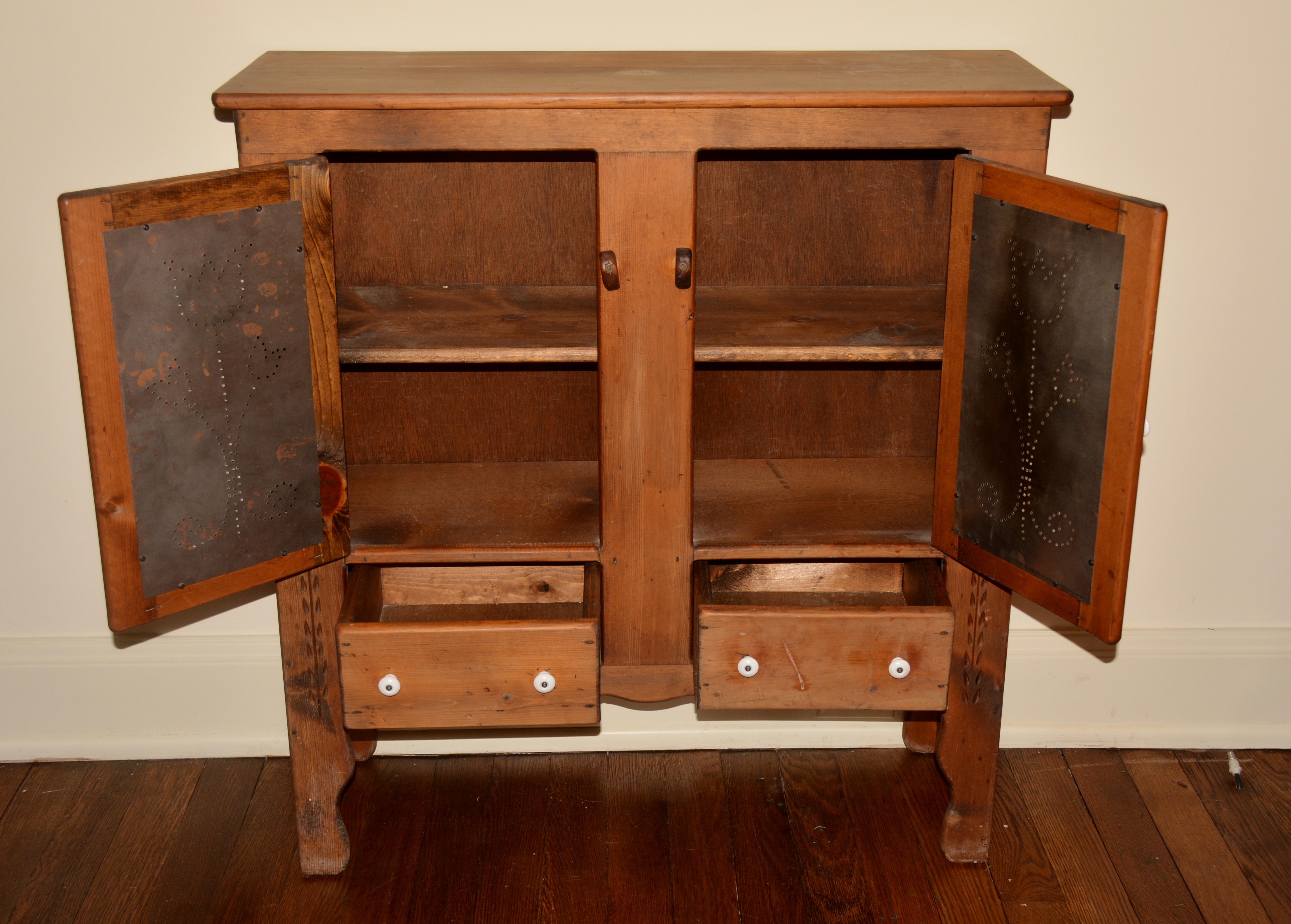 Pie Safe with Perforated Tin Doors 