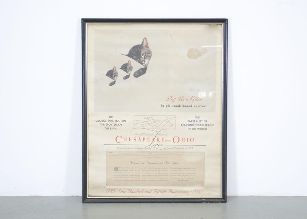 1935 Chesapeake and Ohio George Washington Railroad Advertisement