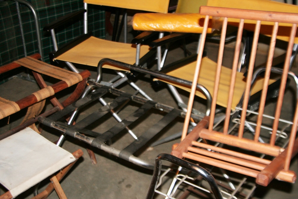 Folding Racks and Chairs Lot 