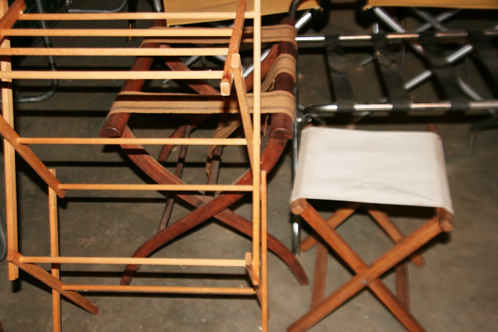 Folding Racks and Chairs Lot 