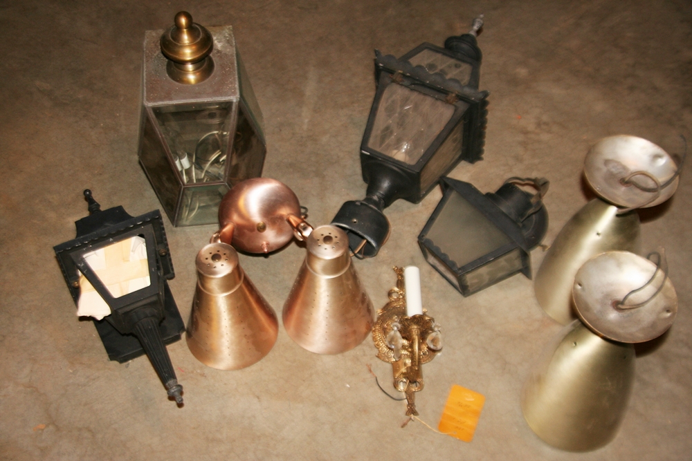 Vintage Indoor and Outdoor Light Fixtures 