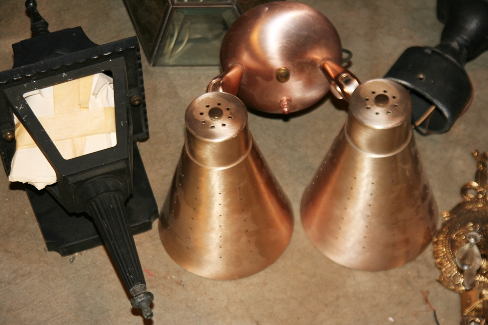 Vintage Indoor and Outdoor Light Fixtures 