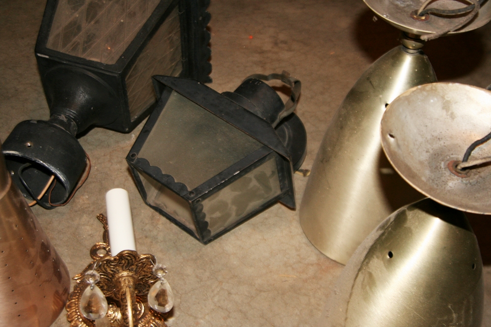 Vintage Indoor and Outdoor Light Fixtures 