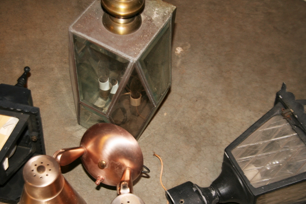 Vintage Indoor and Outdoor Light Fixtures 