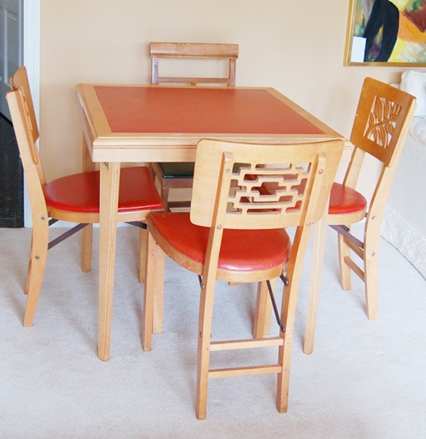 Stakmore Folding Table and Chairs