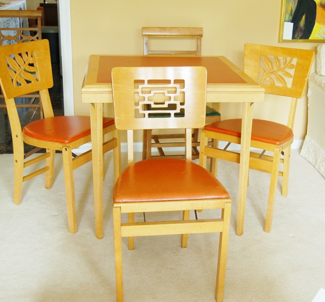 Stakmore Folding Table and Chairs