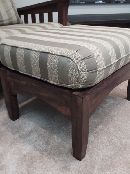 Ethan Allen Mission Style Armchair and Ottoman 