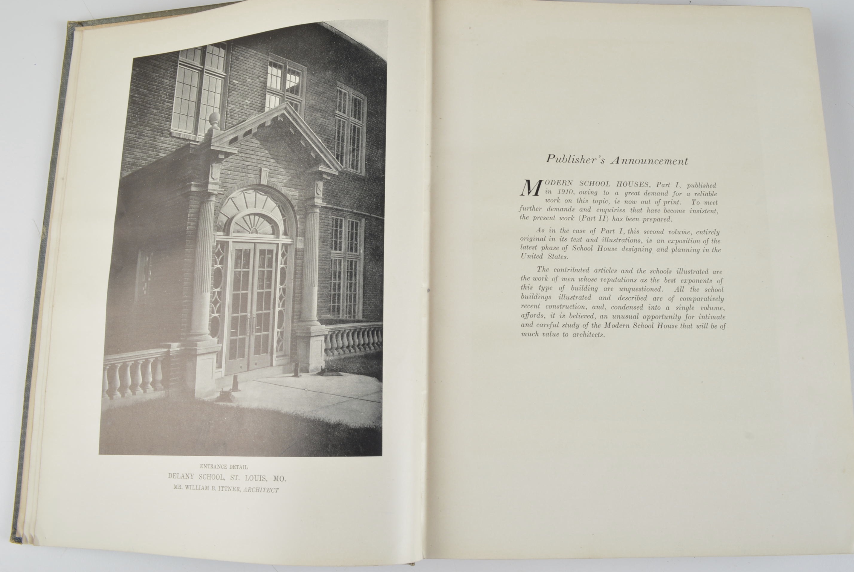 1915 Architectural Book on School Houses