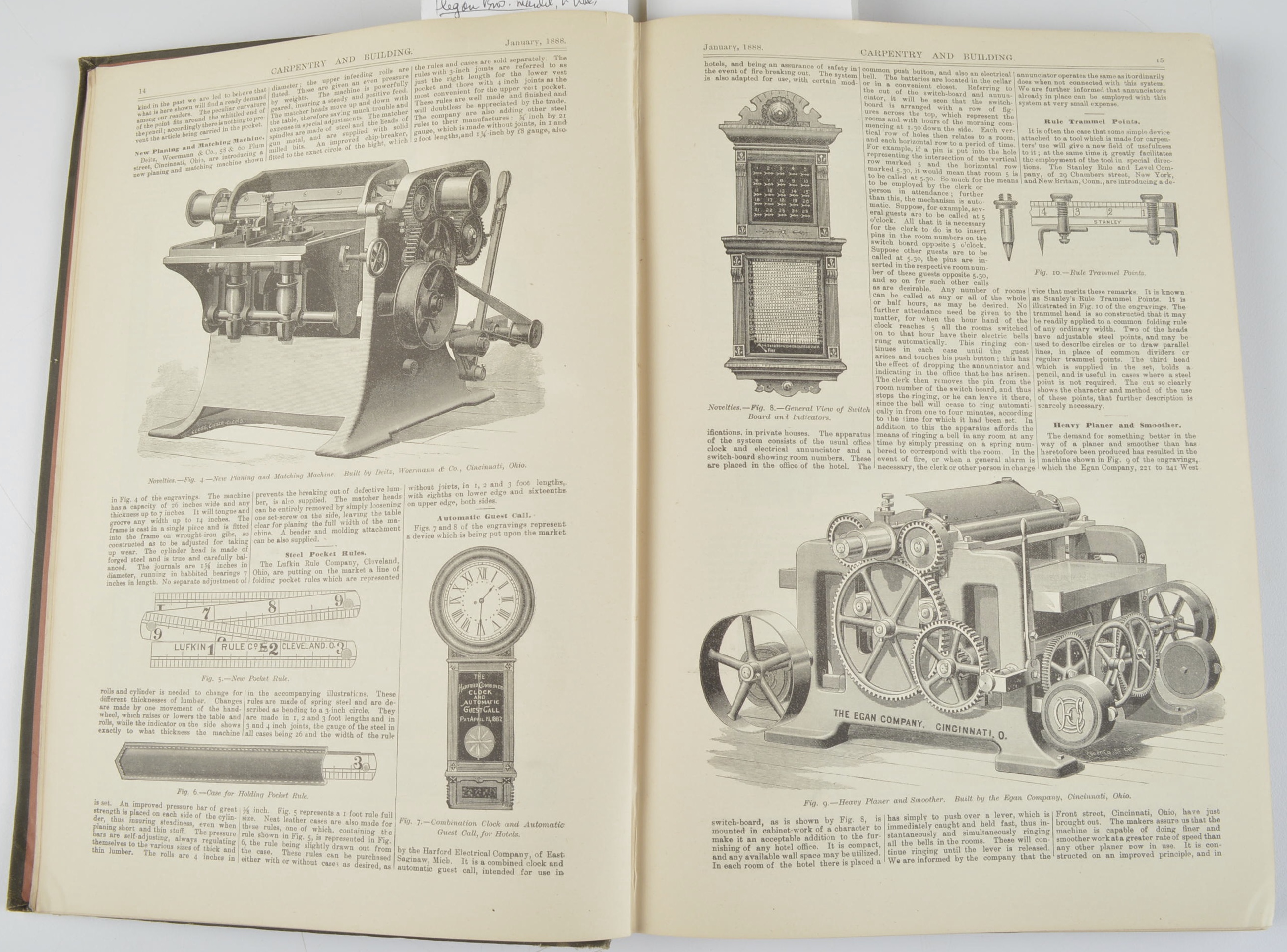 1888 "Carpentry and Building" Book