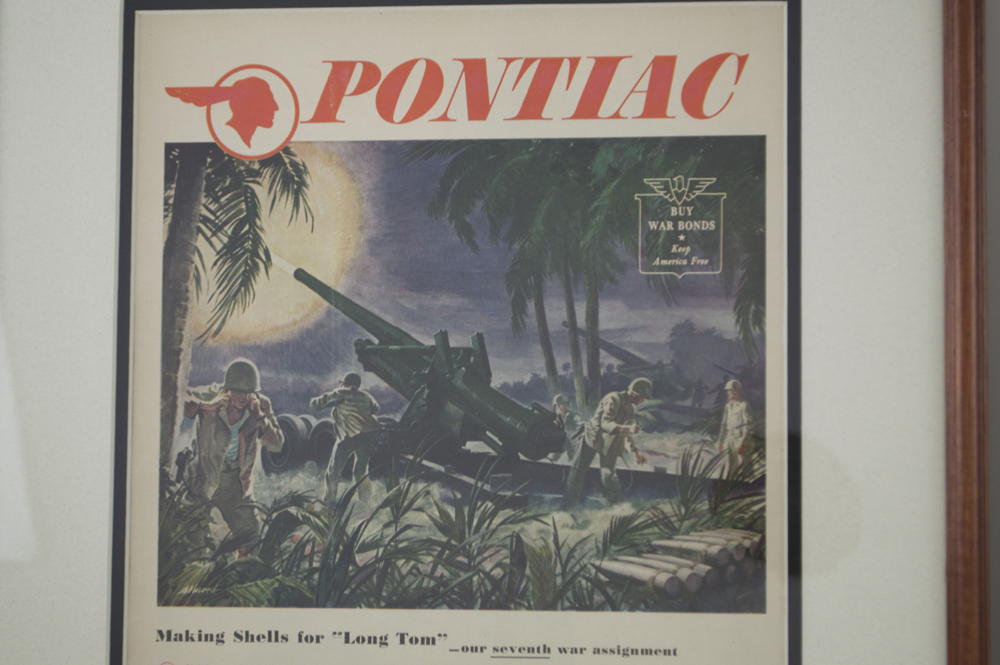 Framed Vintage Advertisements for General Motors