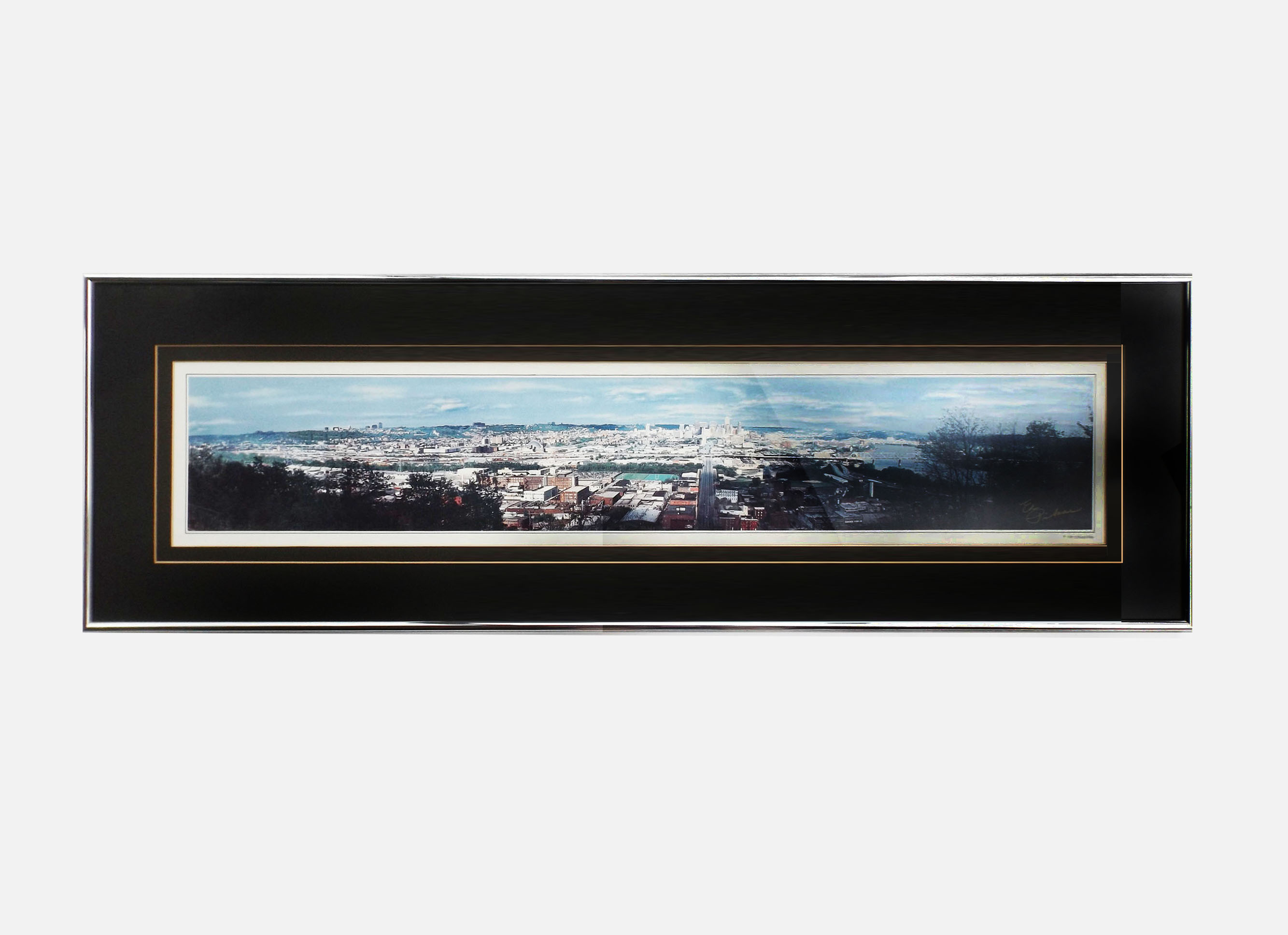 Signed 1989 Cincinnati Panoramic Photograph by Edward Pikar