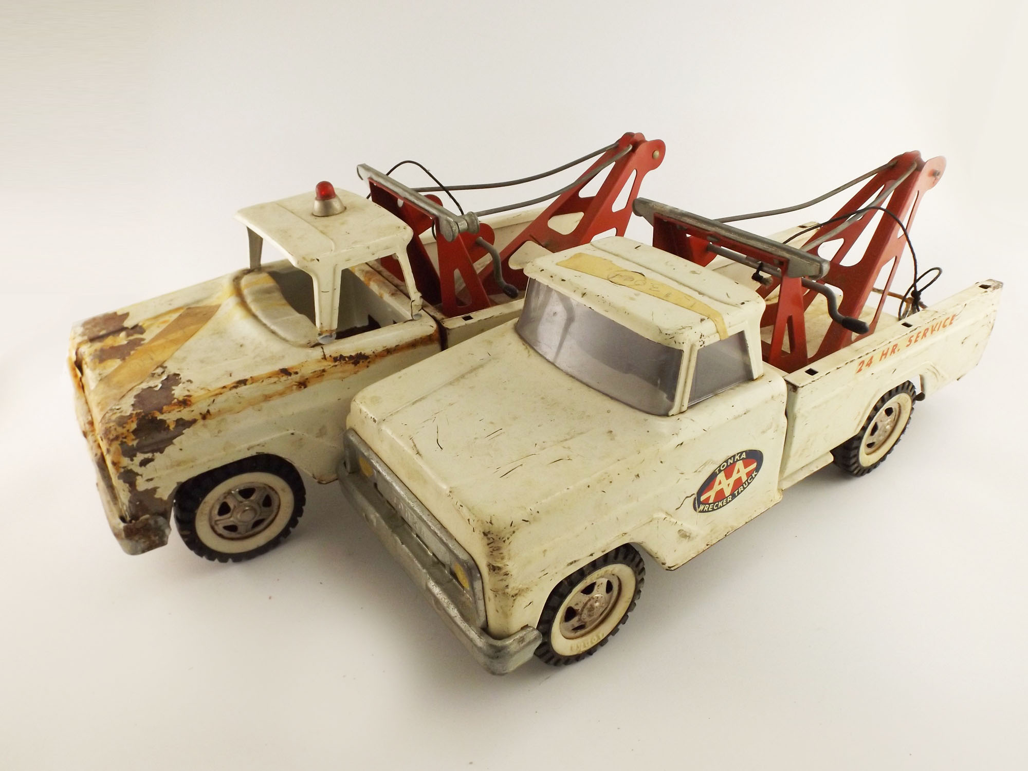 Pair of Tonka AAA Wrecker Tow Trucks