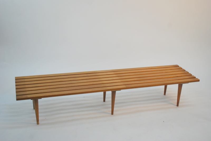 Mid Century Modern Slat Bench